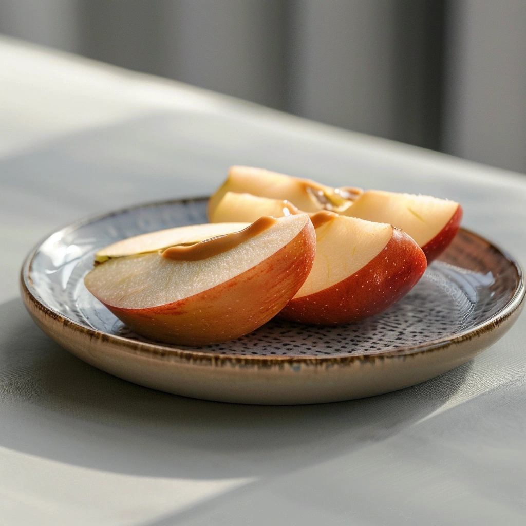 Яблуко з горіховою пастою